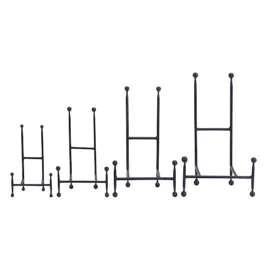 Black Metal Modern Easel Set
